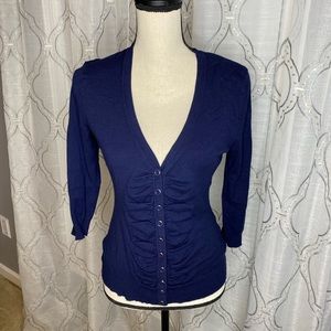 New York & Company Navy Cardigan